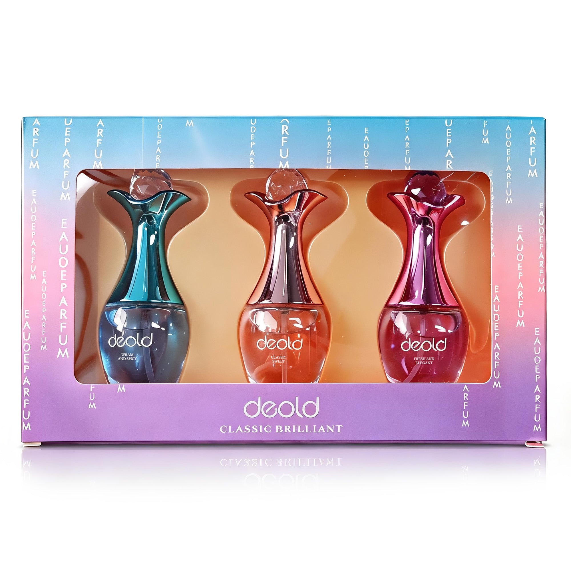 Deold Classic Brilliant Women Perfume Set 40ml*3 Eau de Parfum