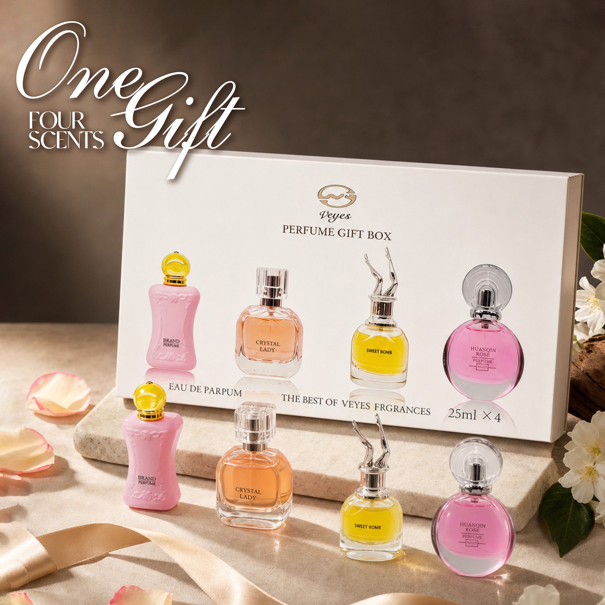 Best of Veyes Women's Eau de Parfum Gift Set 4x25ml EDP