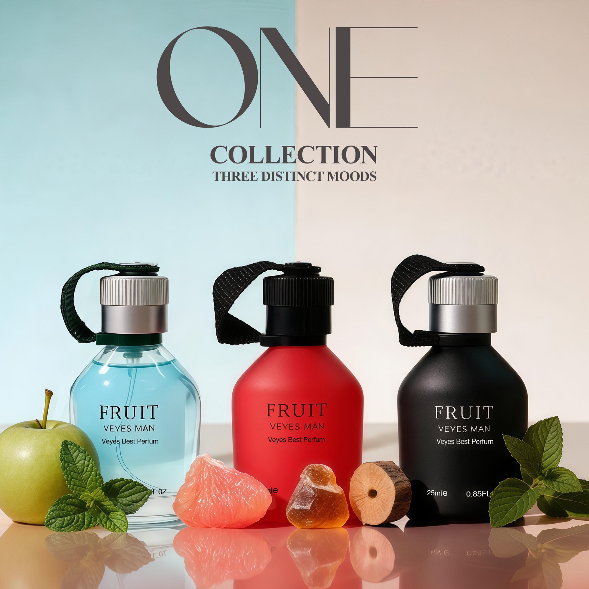Veyes Fruit Men's Cologne Set 3x25ml EDP