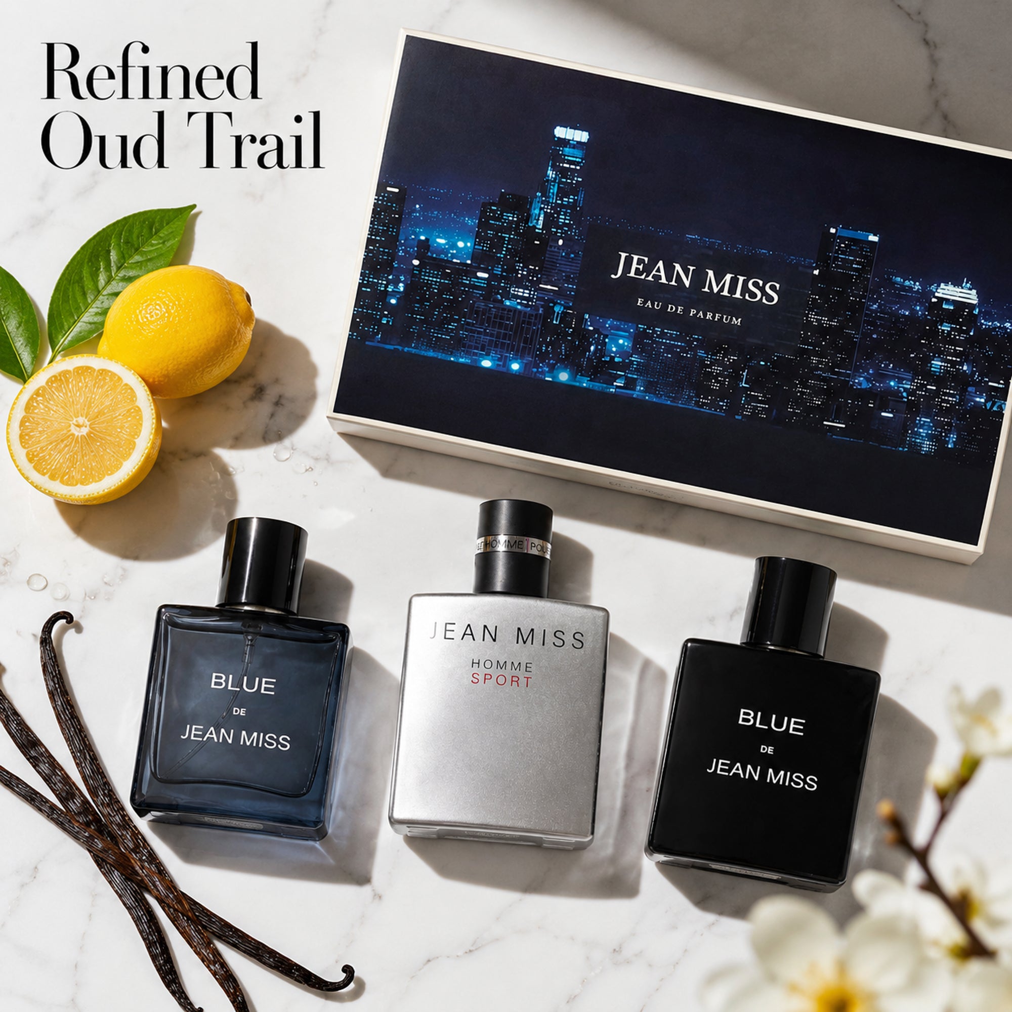 Jean Miss Blue Men's Eau de Parfum Gift Set 3x30ml