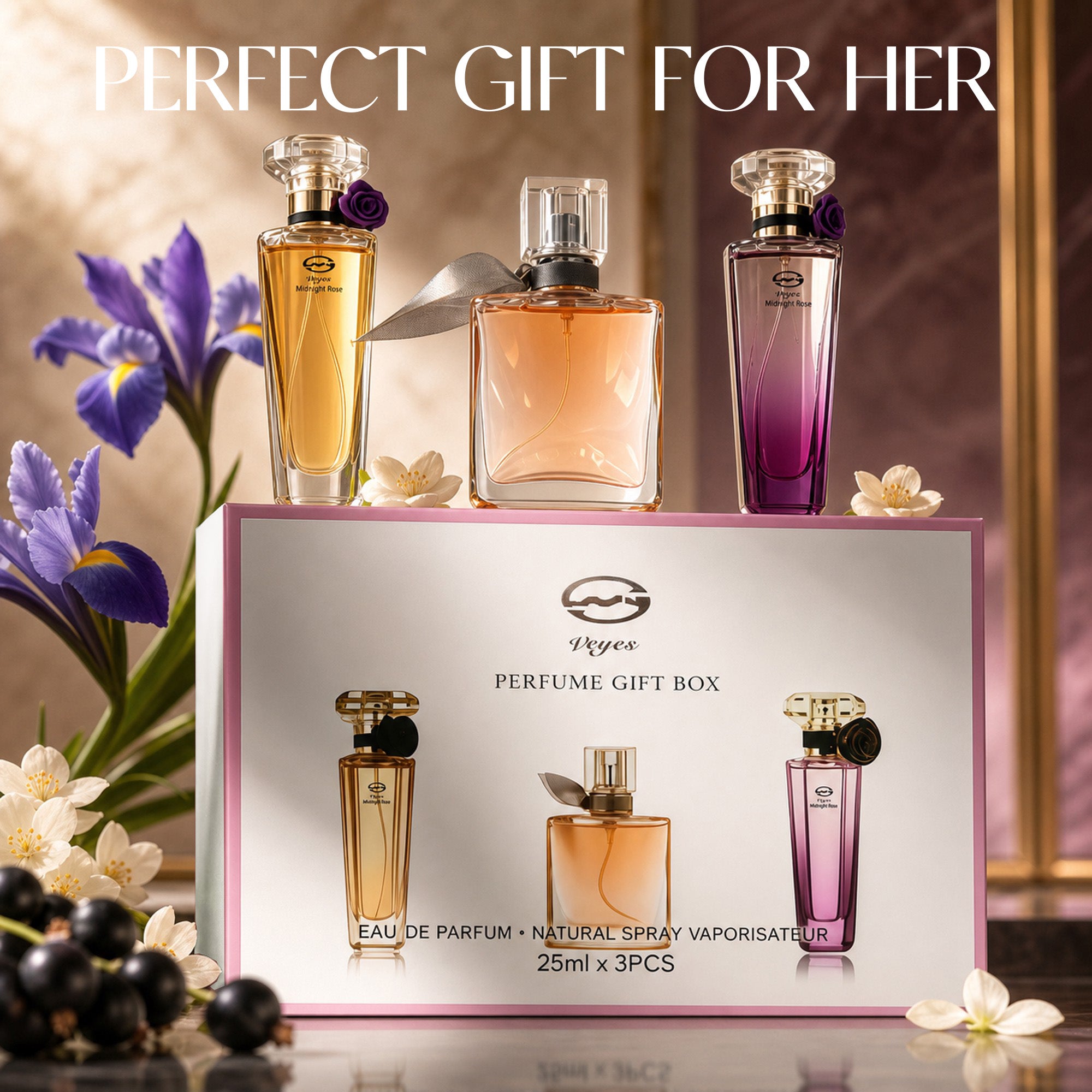 Veyes  Women's Perfume Set 30mlx3 Eau de Parfum