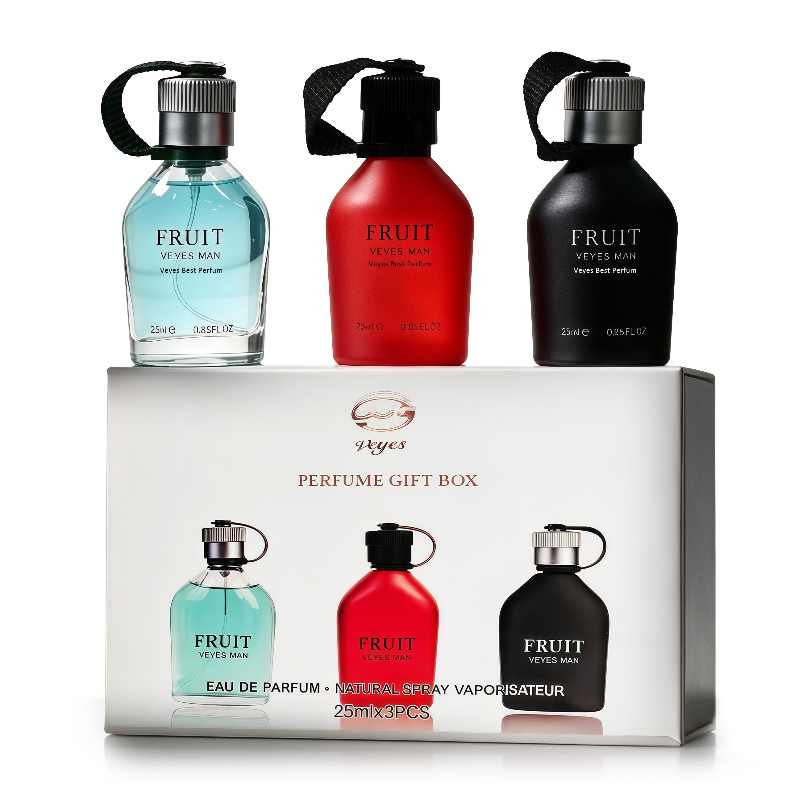 Veyes Fruit Men's Cologne Set 3x25ml EDP
