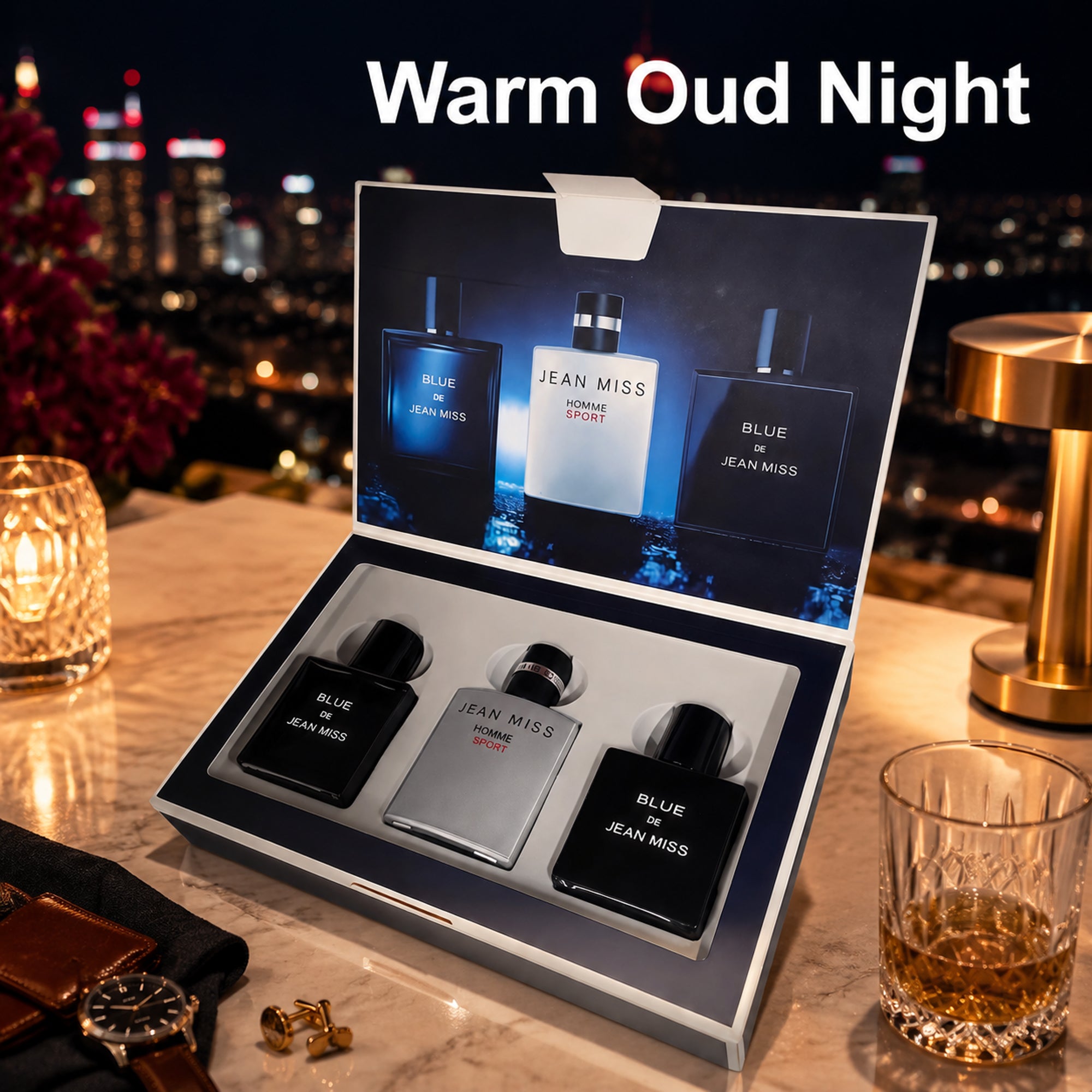 Jean Miss Blue Men's Eau de Parfum Gift Set 3x30ml