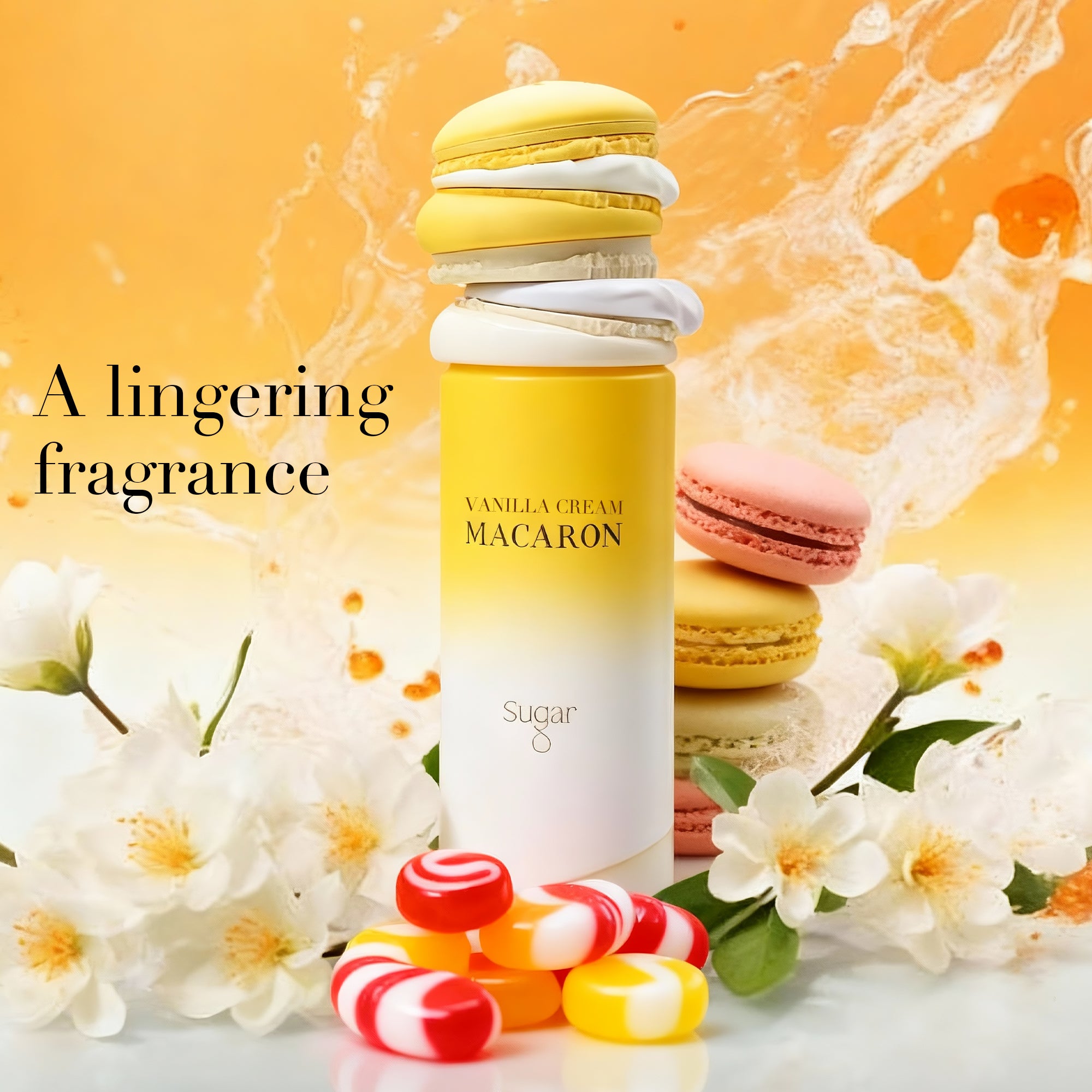 Arabiyat Sugar Vanilla Cream Macaron Eau De Parfum 3.4FL.OZ