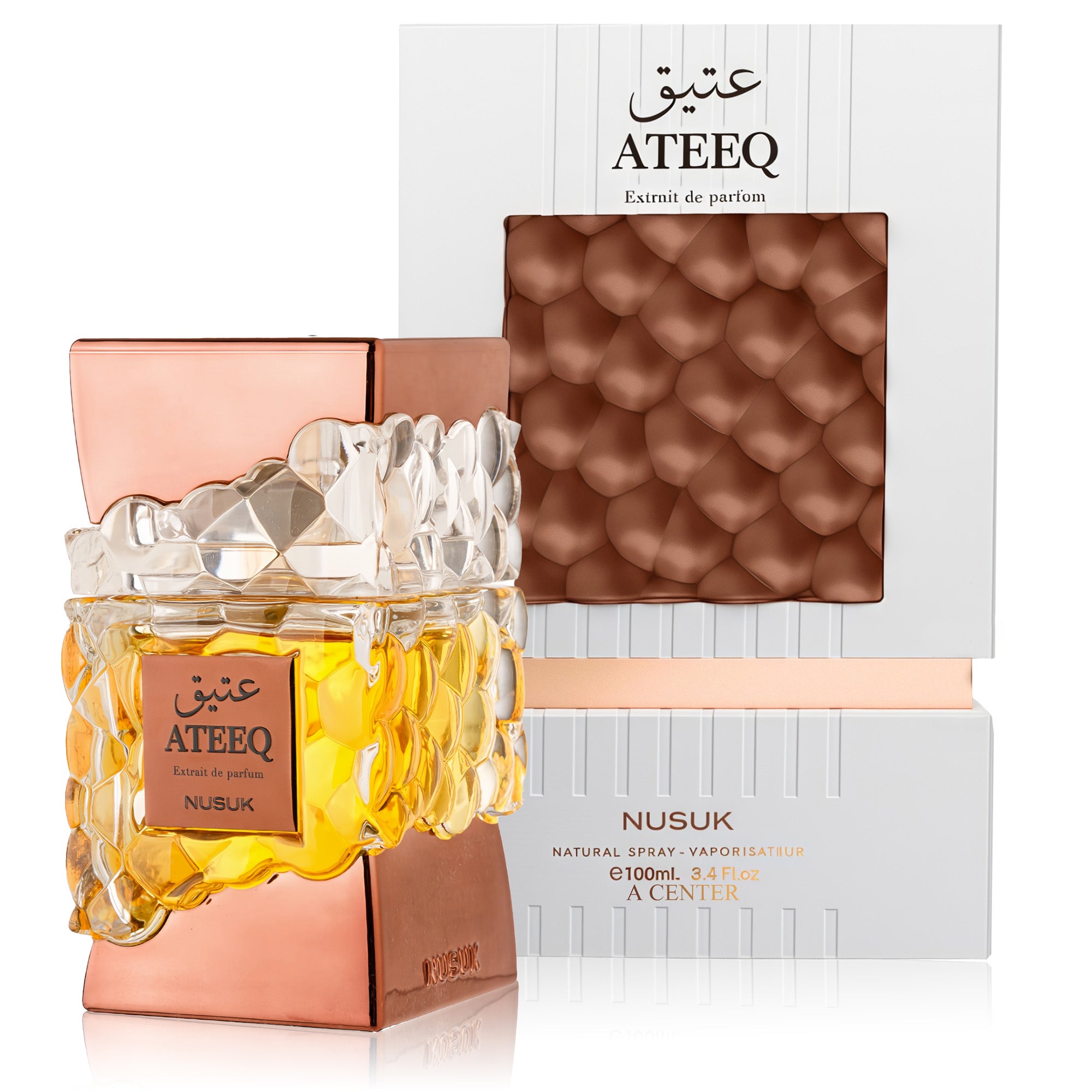 Nusuk Ateeq Perfume for Men 100ml Long Lasting Extrait De Parfum