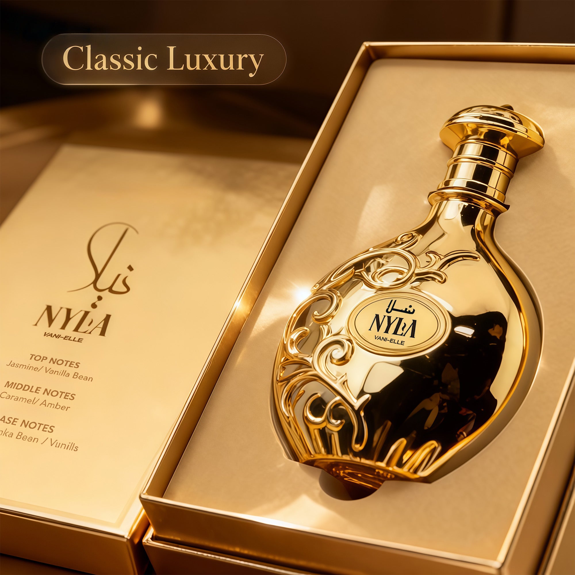 Nyla Vani-Elle Eau de Parfum, Unisex Fragrance with Vanilla and Jasmine, 2.7 fl. oz