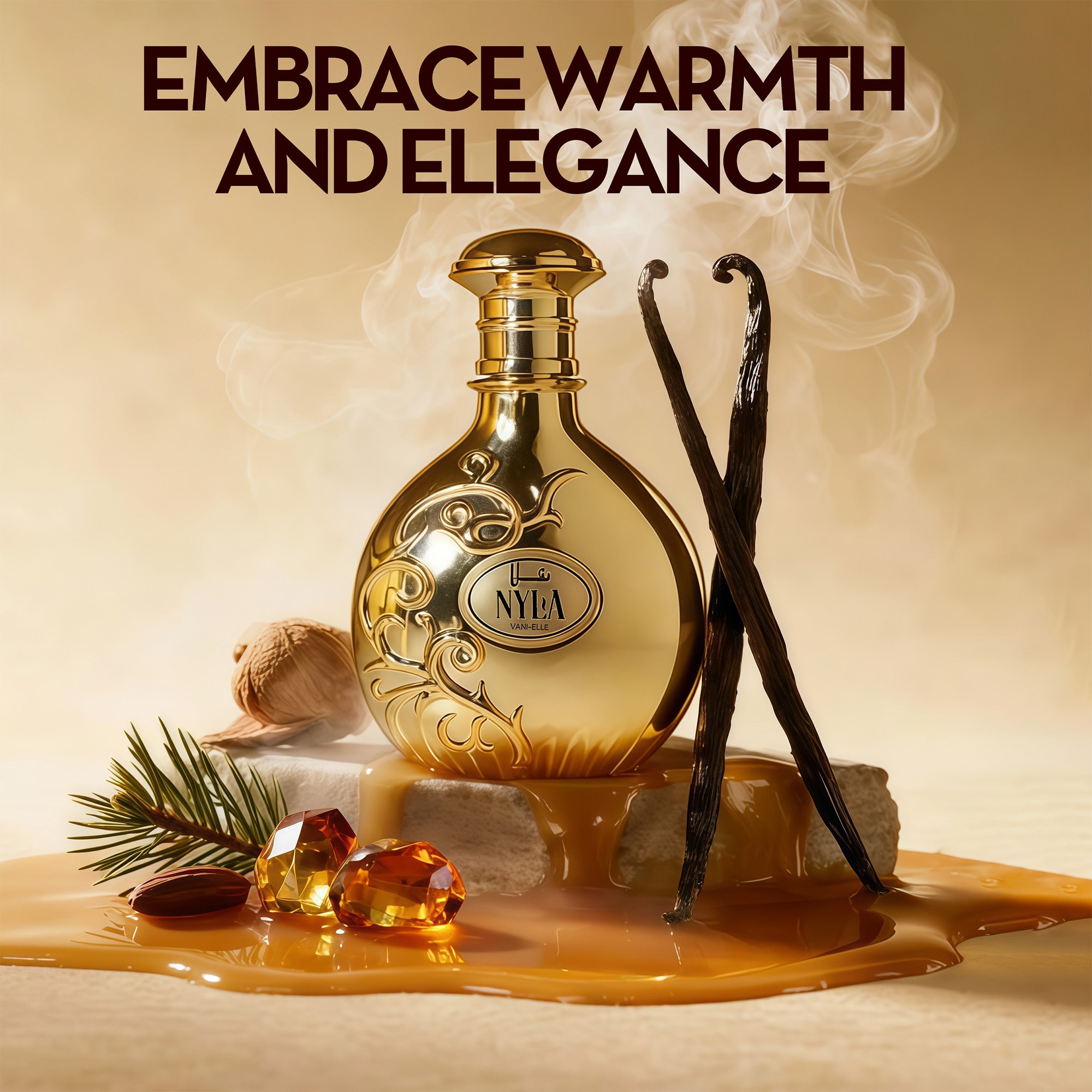 Nyla Vani-Elle Eau de Parfum, Unisex Fragrance with Vanilla and Jasmine, 2.7 fl. oz