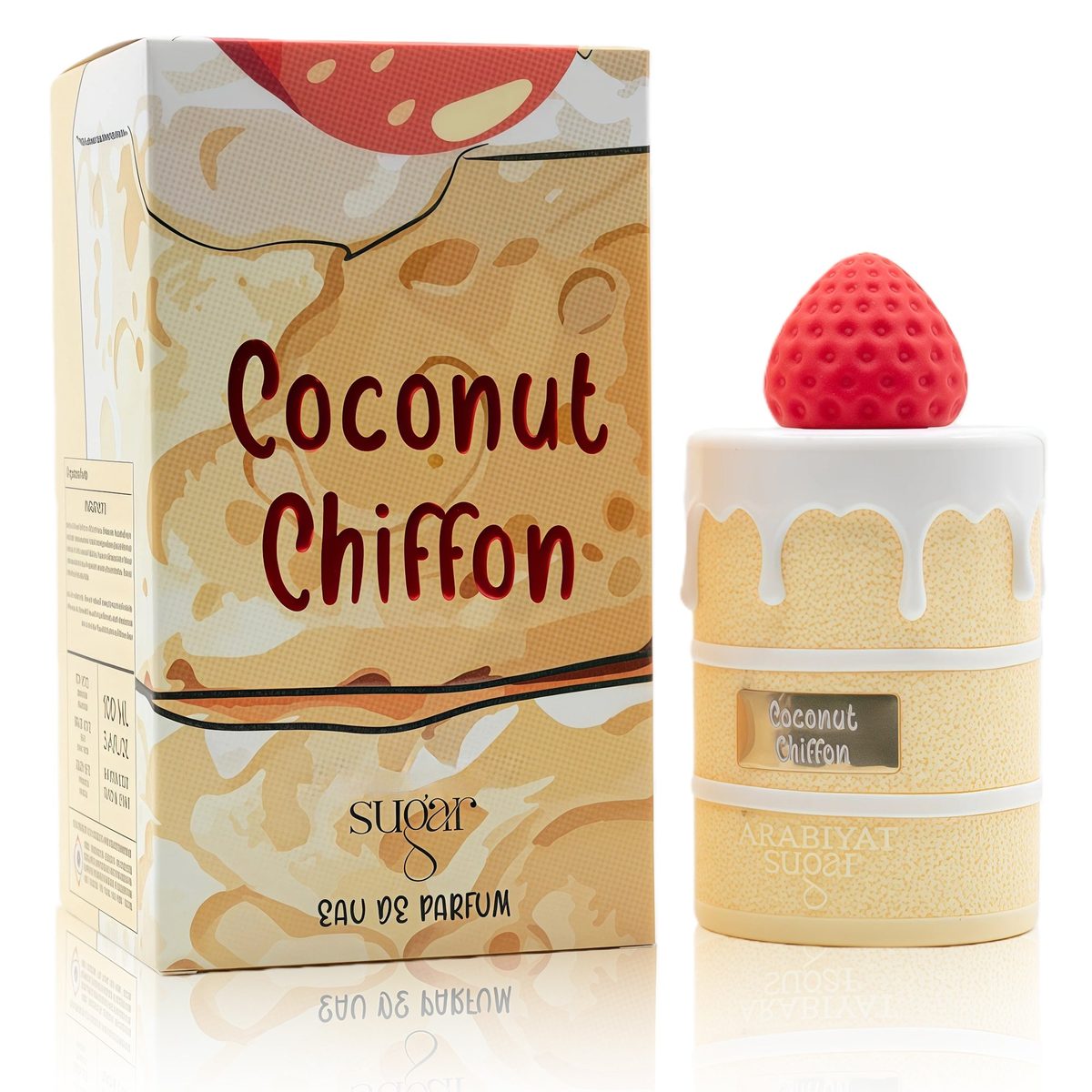 Arabiyat Sugar Coconut Chiffon Eau de Parfum bottle for soft gourmand layering