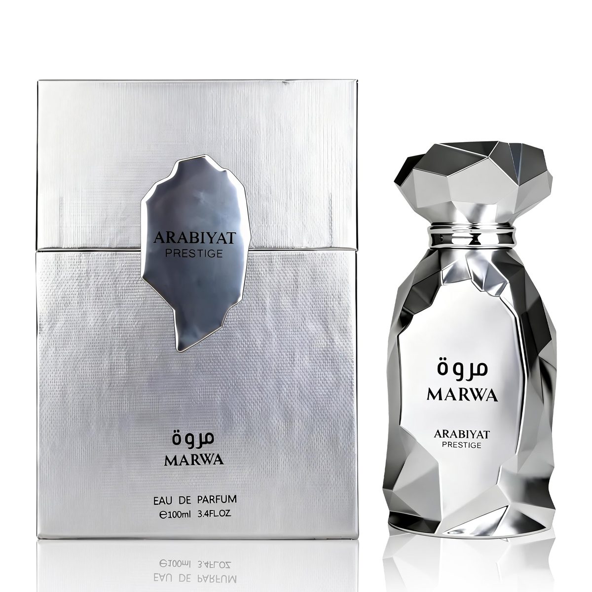 Arabiyat Prestige Marwa Eau de Parfum for Men spicy woody bottle for layering base